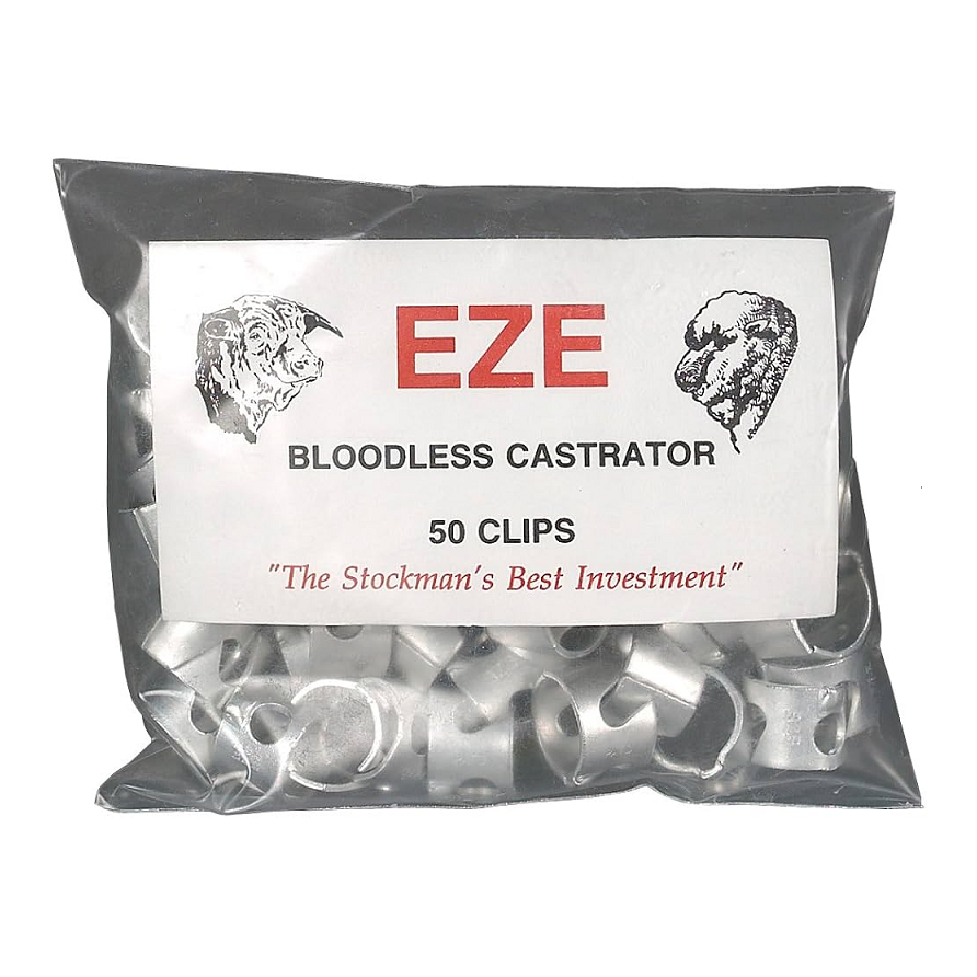 WADSWORTH EZE BLOODLESS CASTRATOR CLIPS 50PK