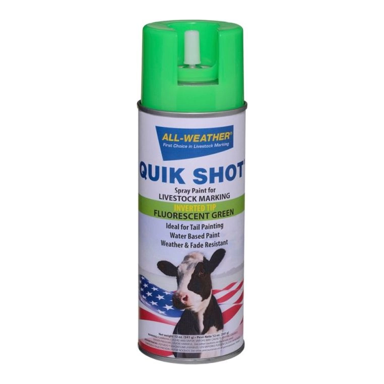 QUIK SHOT TAIL PAINT 12OZ - GREEN