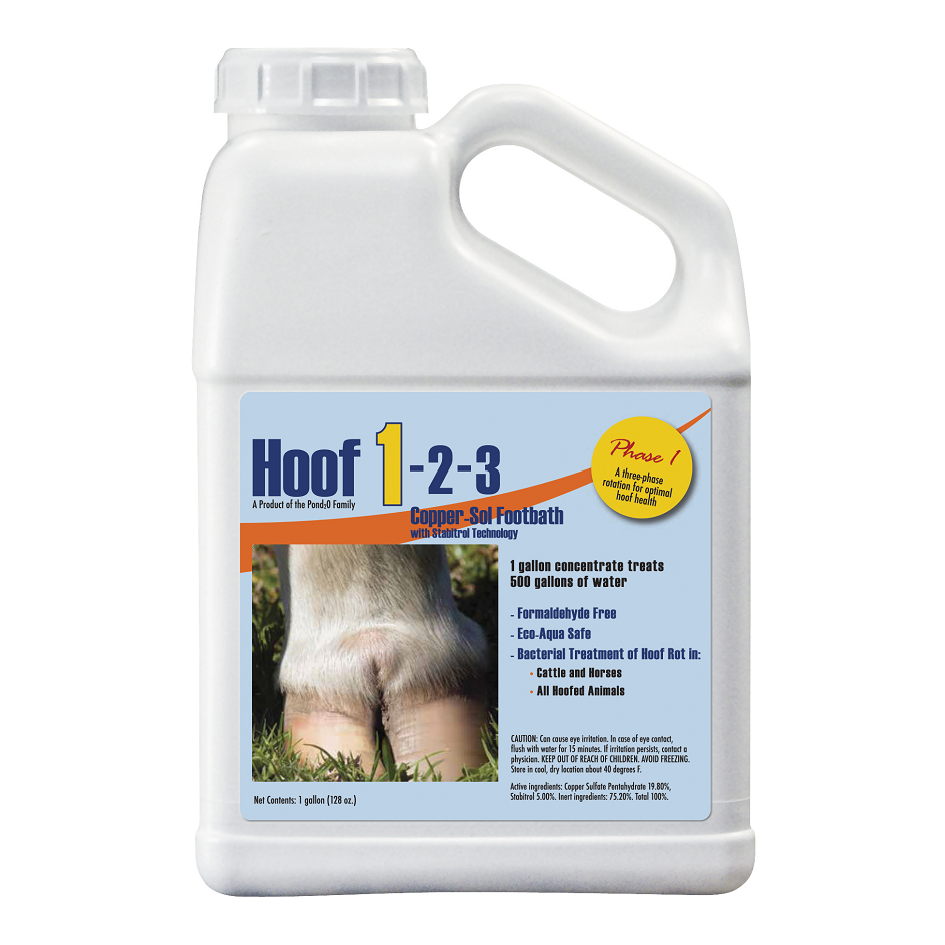 HOOF 1-2-3 PHASE 1 COPPER-SOL FOOTBATH 1GAL