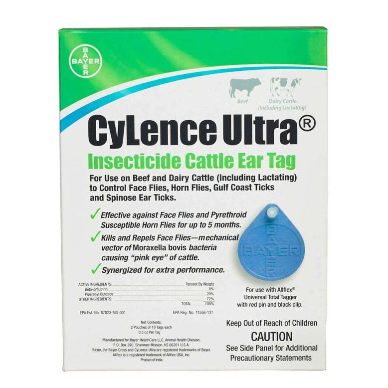 CYLENCE ULTRA INSECTICIDE EAR TAGS 20PK