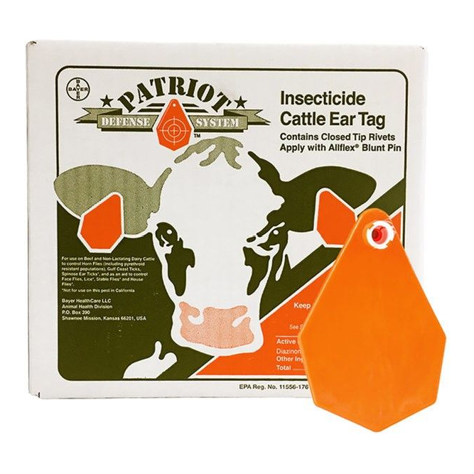 PATRIOT INSECTICIDE EAR TAGS 120PK