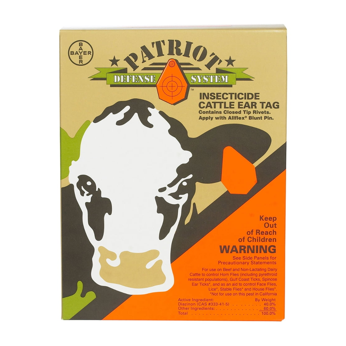 PATRIOT INSECTICIDE EAR TAGS 20PK