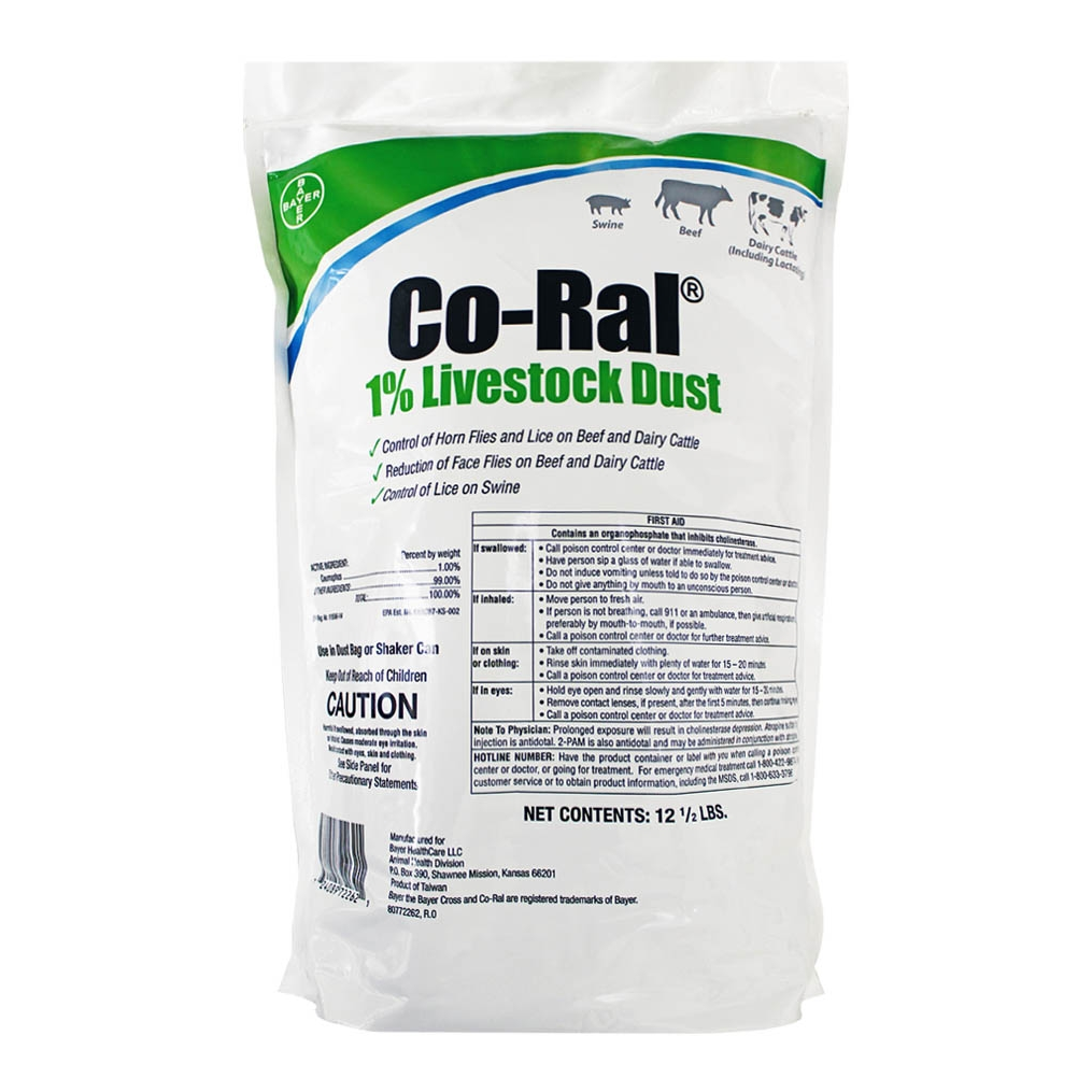 CO-RAL 1% LIVESTOCK DUST 12.5LB