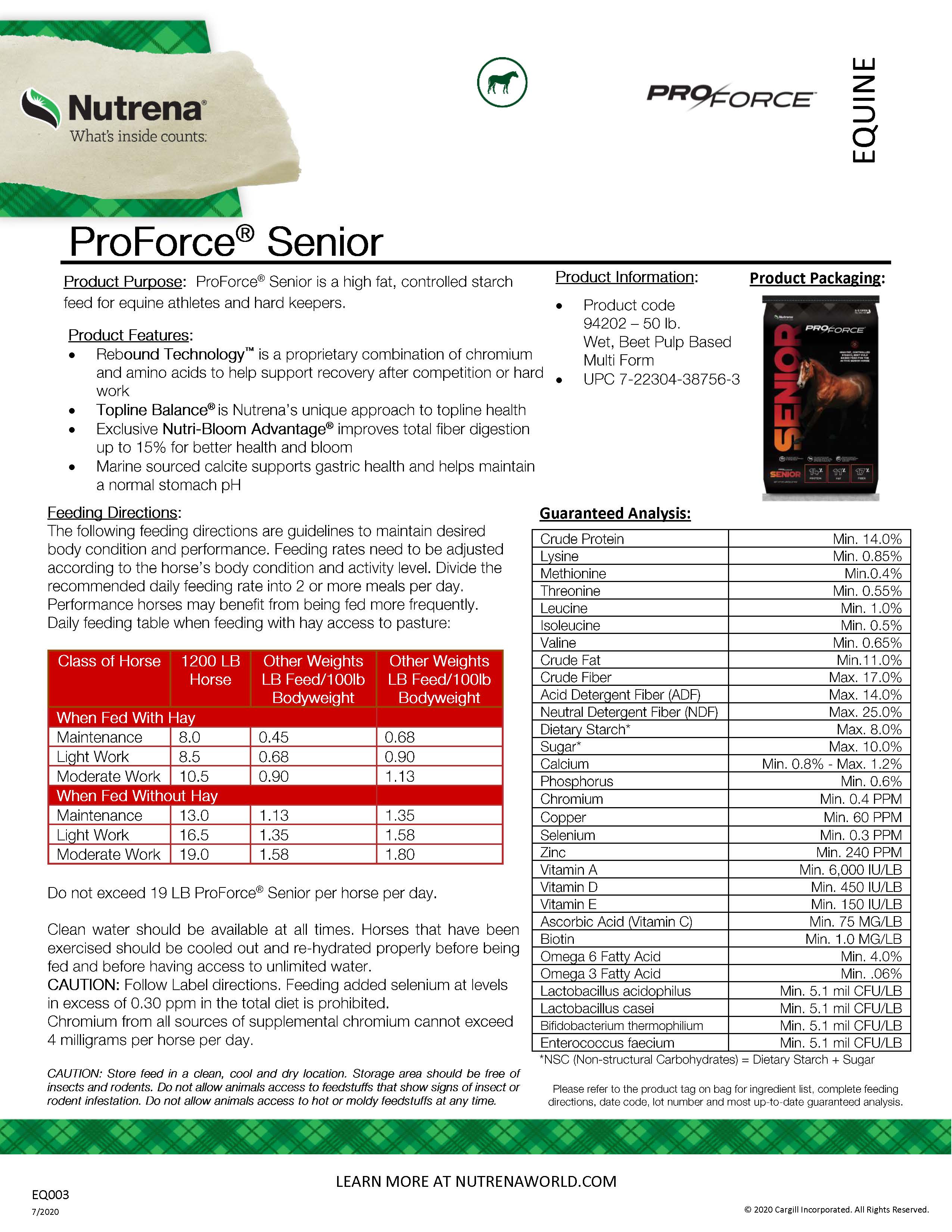 PRO FORCE SENIOR