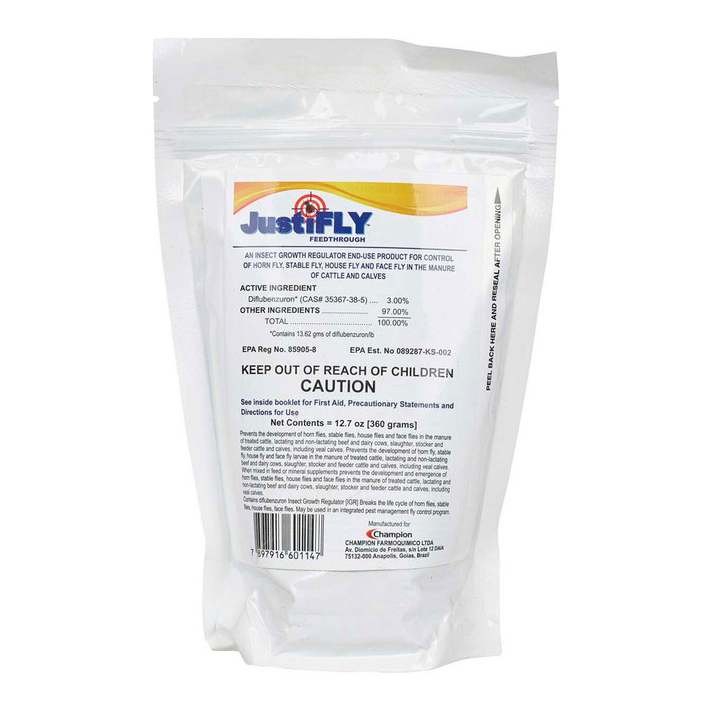 JUSTIFLY FEEDTHROUGH FLY CONTROL 360 G
