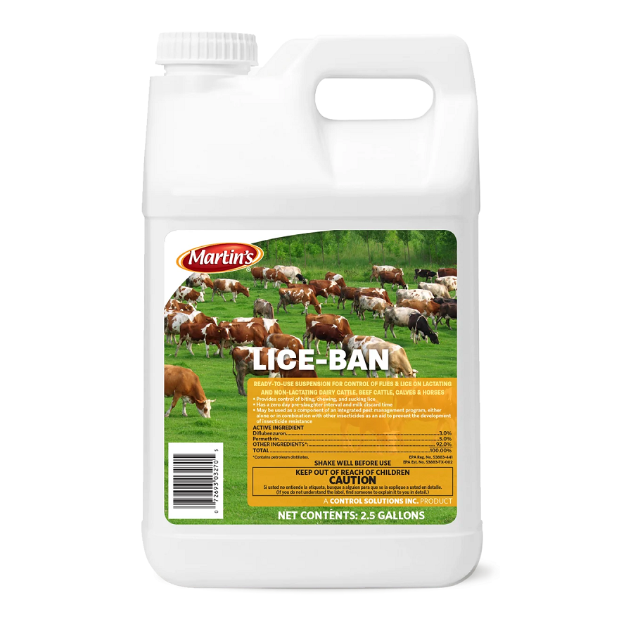 MARTIN'S LICE-BAN POUR-ON 2.5 GALLON