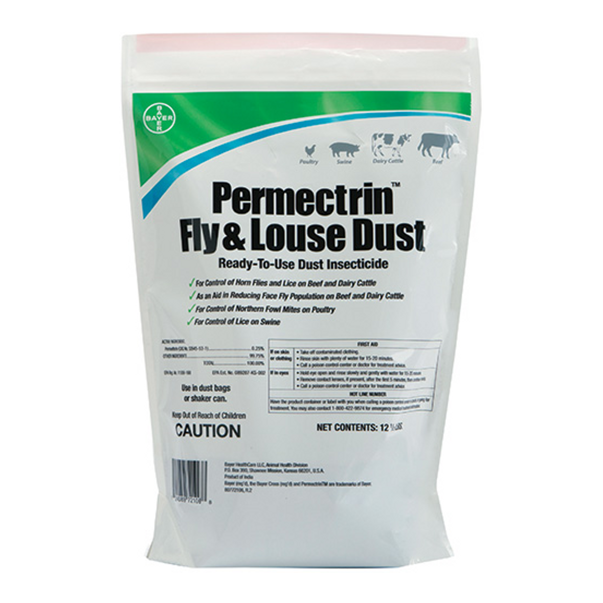 PERMECTRIN FLY & LOUSE DUST 12.5LB