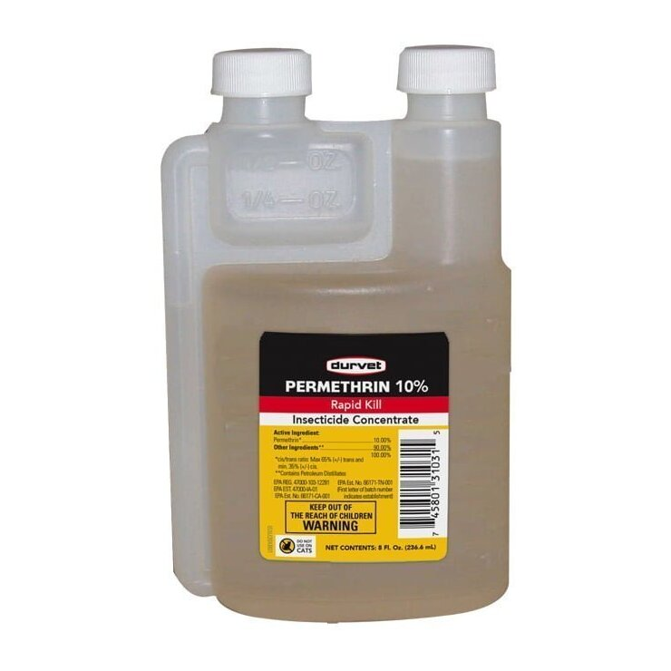 DURVET PERMETHRIN 10% CONCENTRATE 8OZ