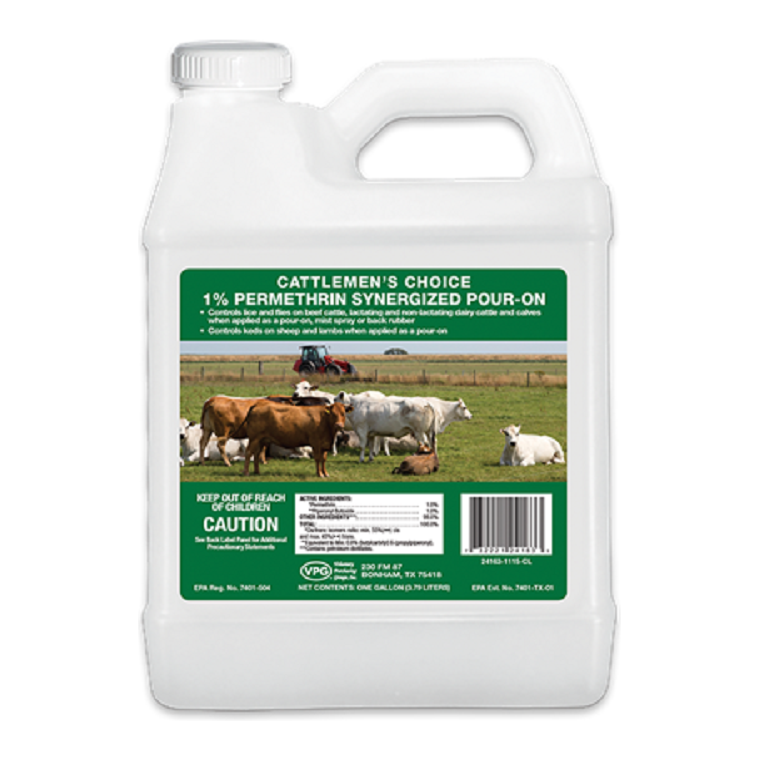 CATTLEMEN'S CHOICE 1% PERMETHRIN POUR-ON 1 GALLON