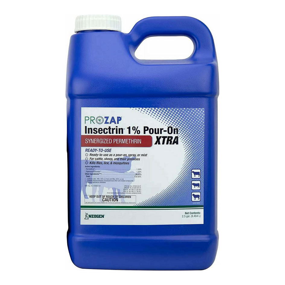 PROZAP INSECTRIN 1% POUR-ON XTRA 2.5 GALLON