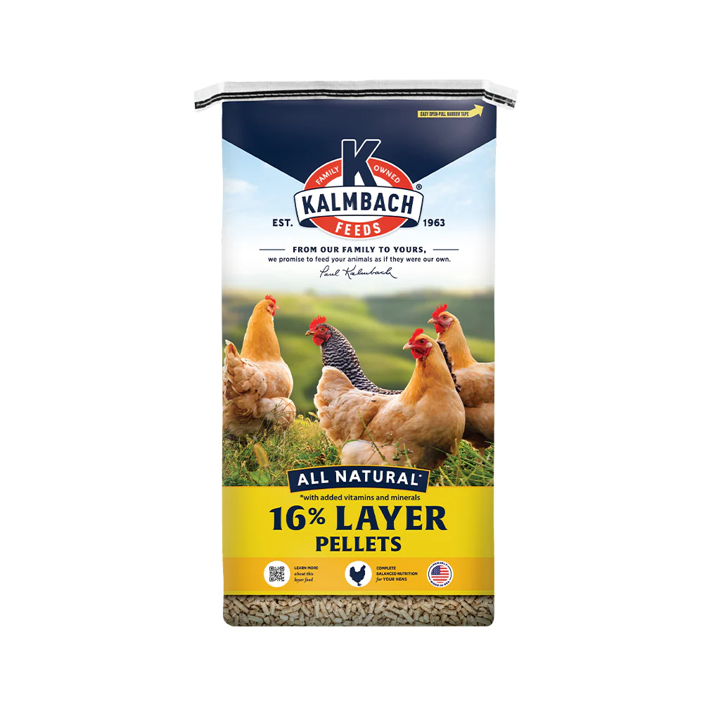 KALMBACH 16% ALL NATURAL LAYER PELLET - 50#