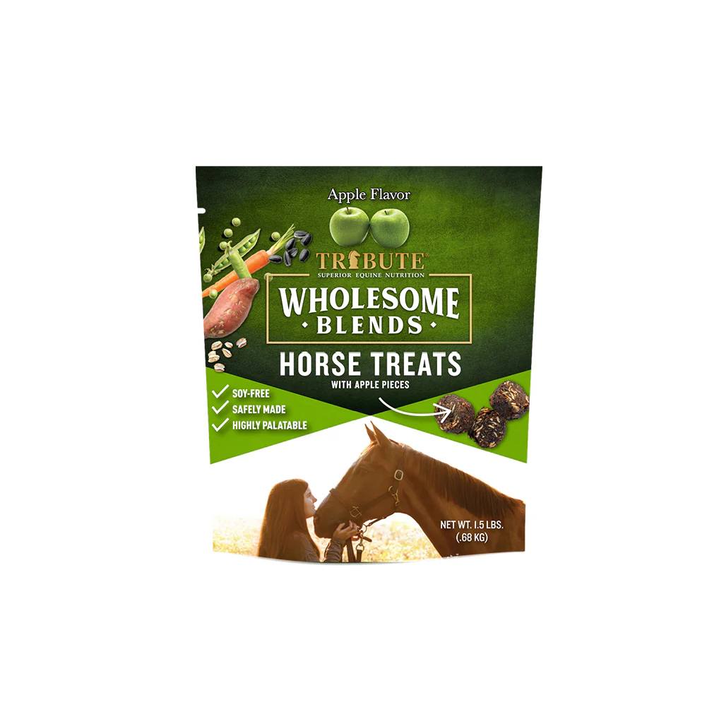 WHOLESOME BLENDS APPLE FLAVOR HORSE TREATS - 1.5#