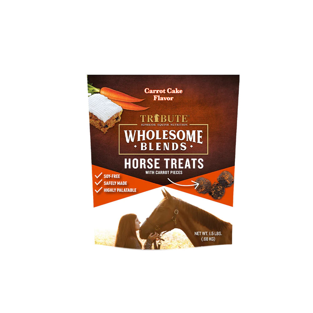 WHOLESOME BLENDS CARROT CAKE HORSE TREATS - 1.5#