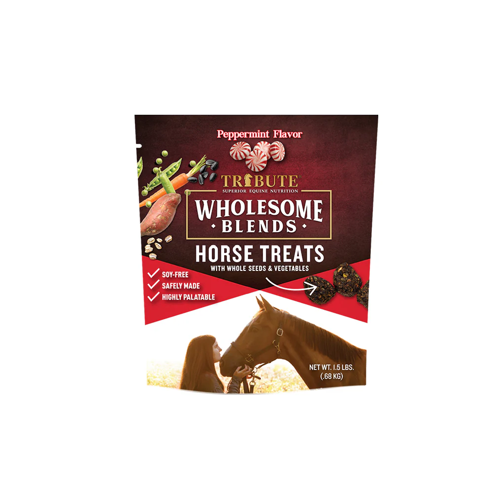WHOLESOME BLENDS PEPPERMINT HORSE TREATS - 1.5#