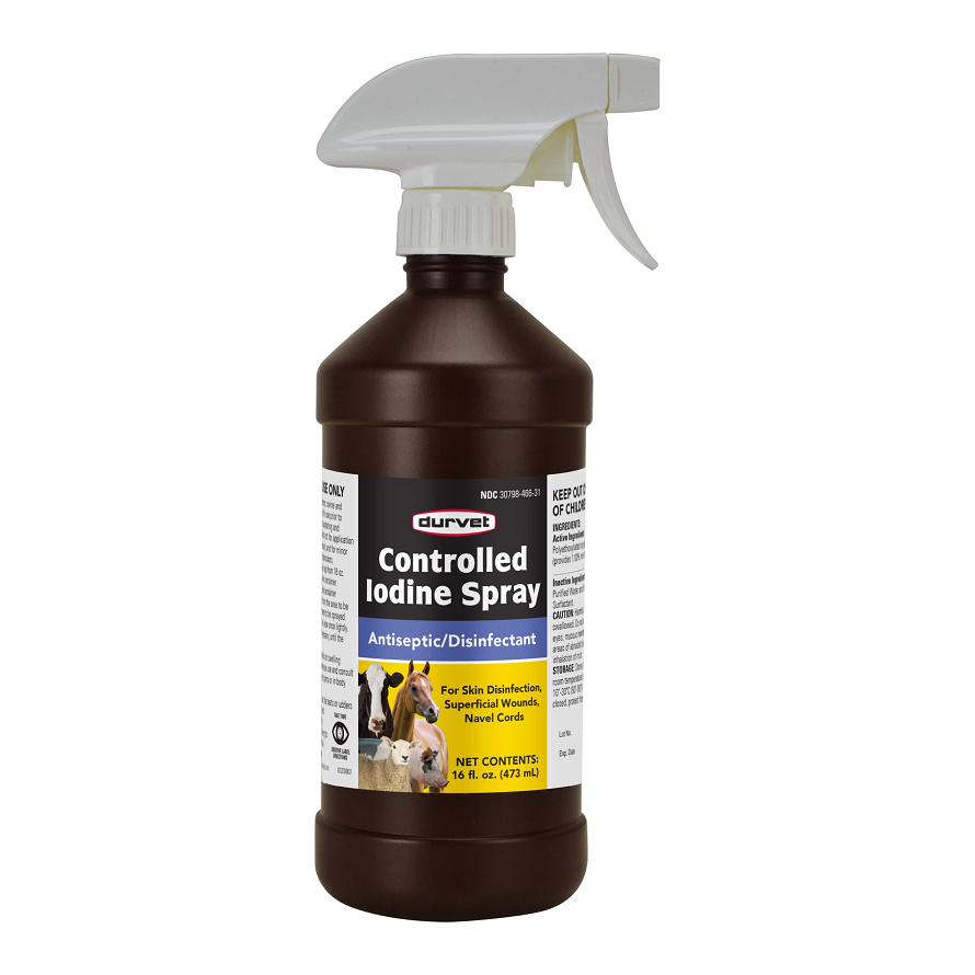 CONTROLLED IODINE 16OZ DURVET