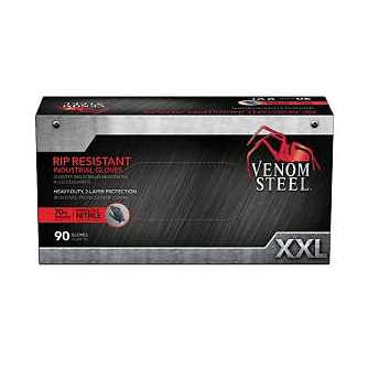 VENOM STEEL NITRILE EXAM GLOVES 2XL - 90 CT