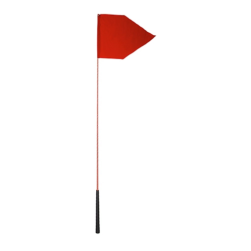 US WHIP 50" FLAG WHIP W/ 10" GOLF GRIP HANDLE - RED