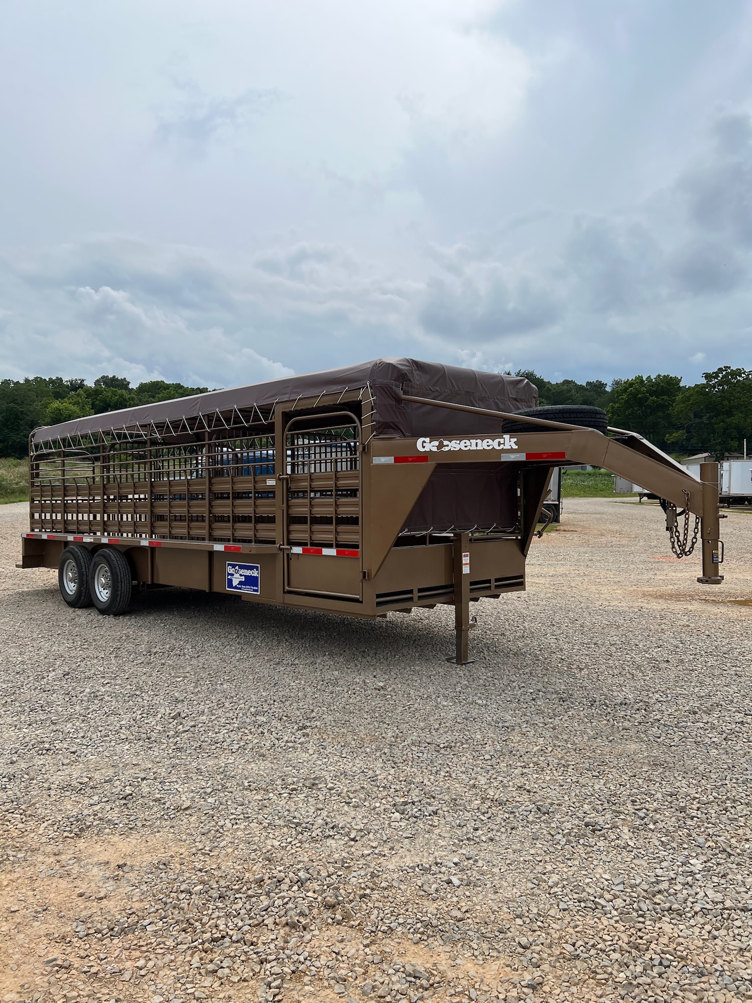 24\' GOOSENECK STOCK TRAILER