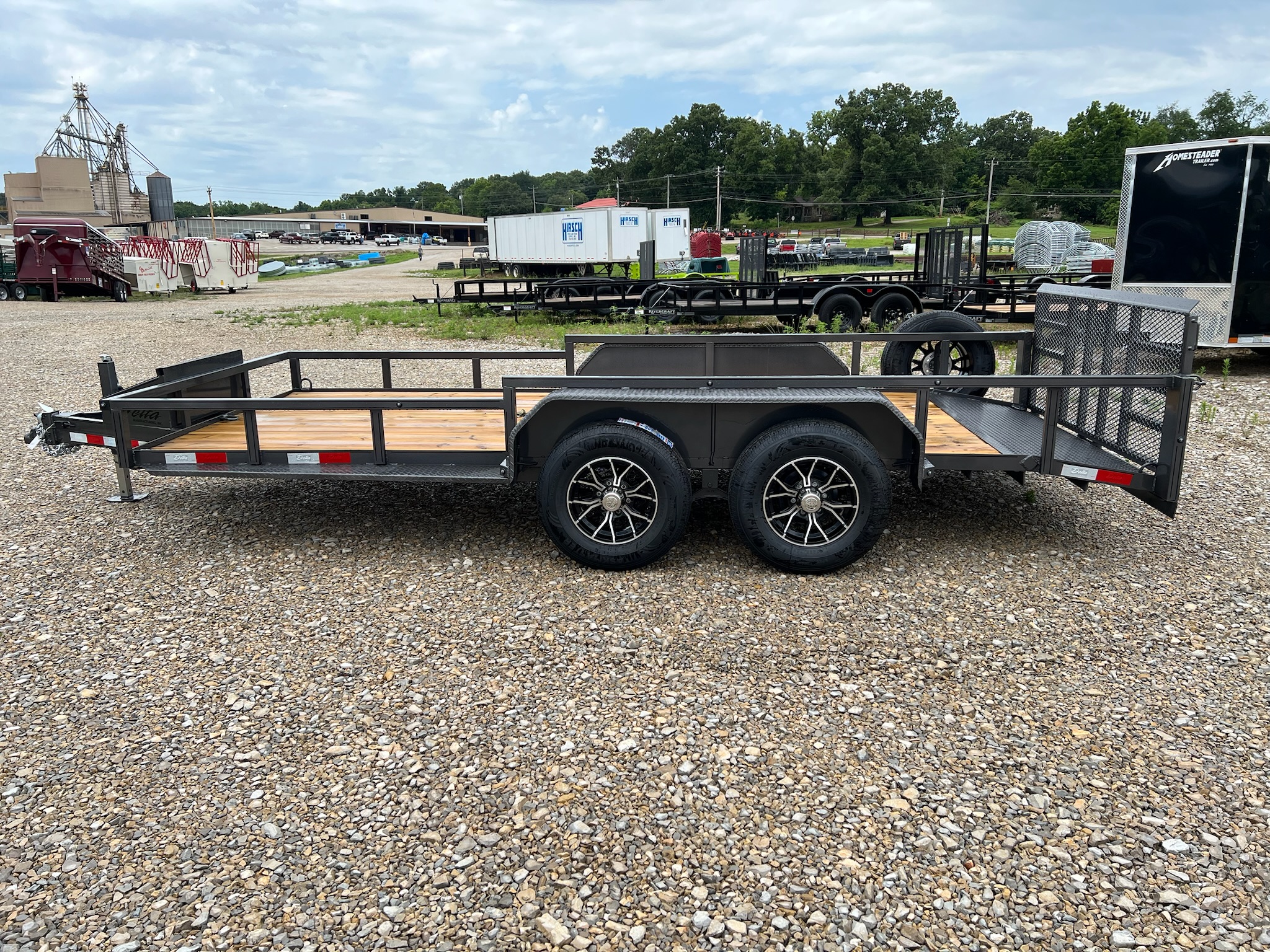 16' DELTA BUMPER PULL UTILITY TRAILER