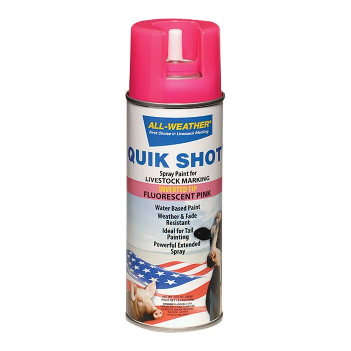 QUIK SHOT MARK SPRAY PINK 12OZ