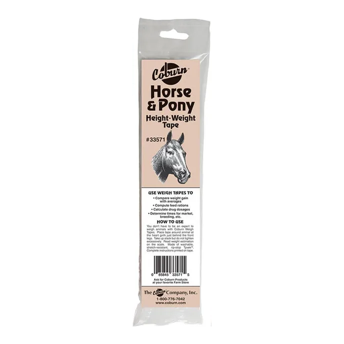 COBURN HORSE & PONY WEIGH TAPE