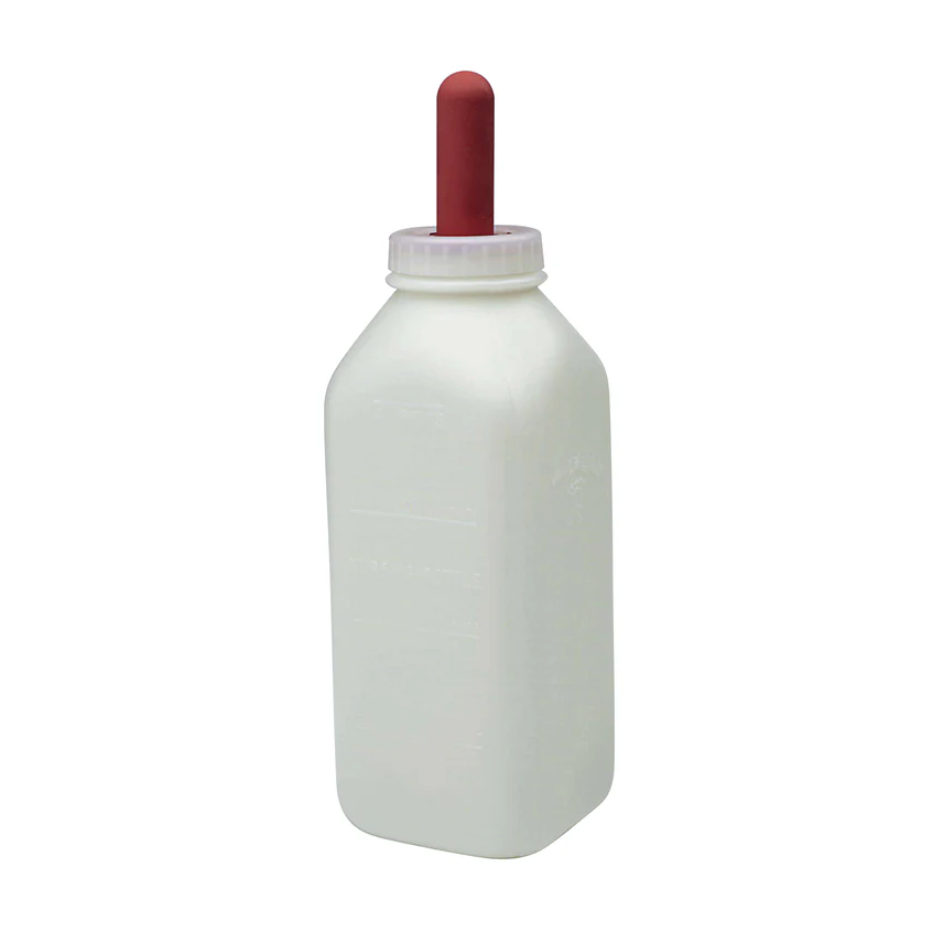 CALF BOTTLE & NIPPLE 2QT SCREWON
