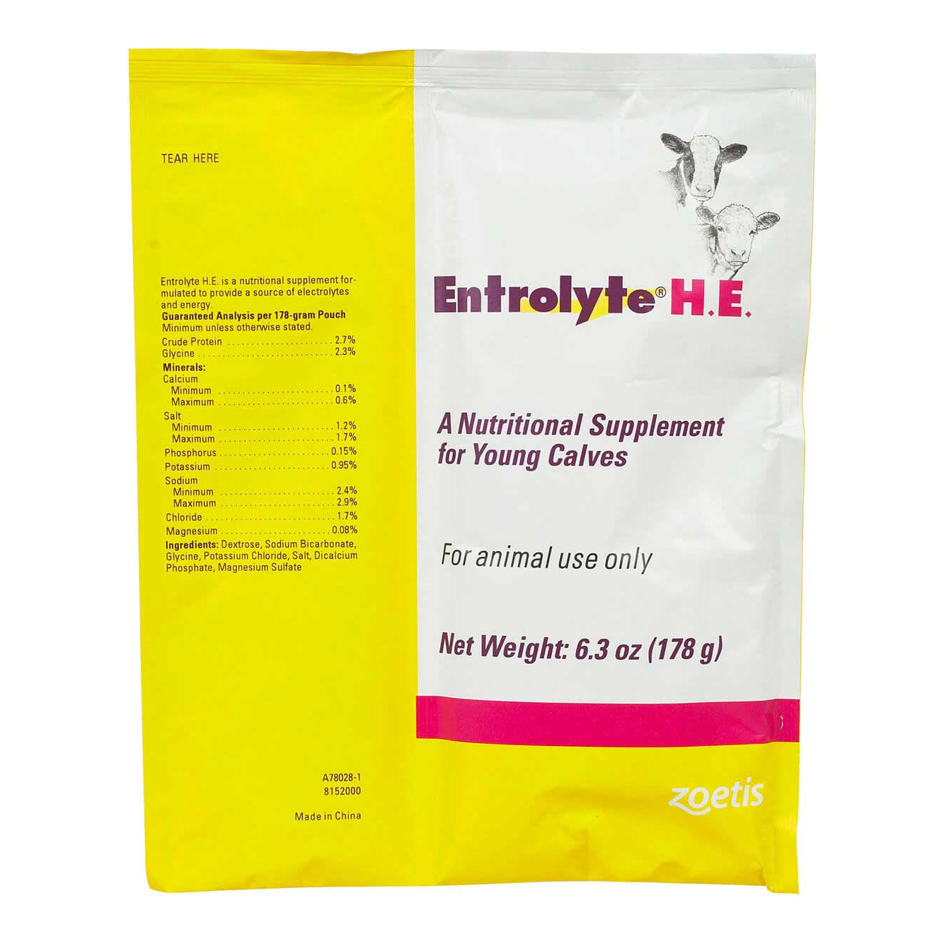 ZOETIS ENTROLYTE H.E. 6.3OZ