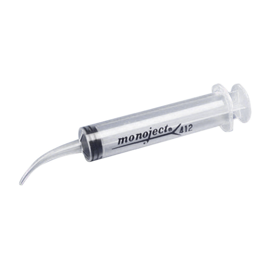 12CC SYRINGE WITH CURVED TIP