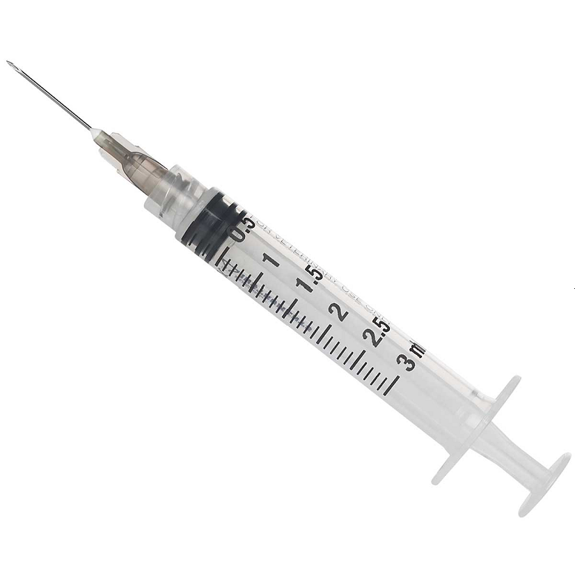 3CC LUER LOCK SYRINGE WITH 22 GA X 3/4" NEEDLE - 100 CT