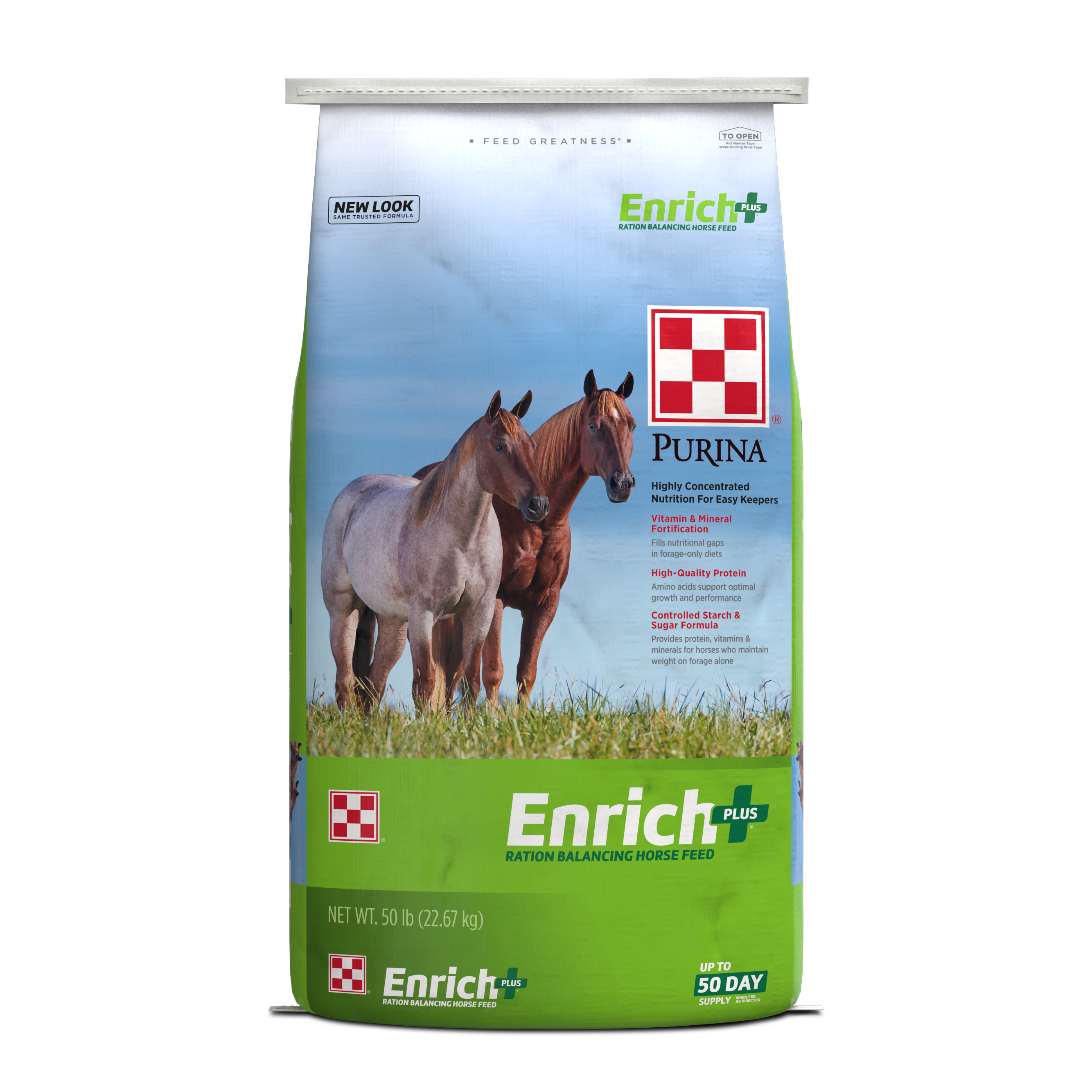 PURINA ENRICH PLUS EQUINE PELLET - 50#