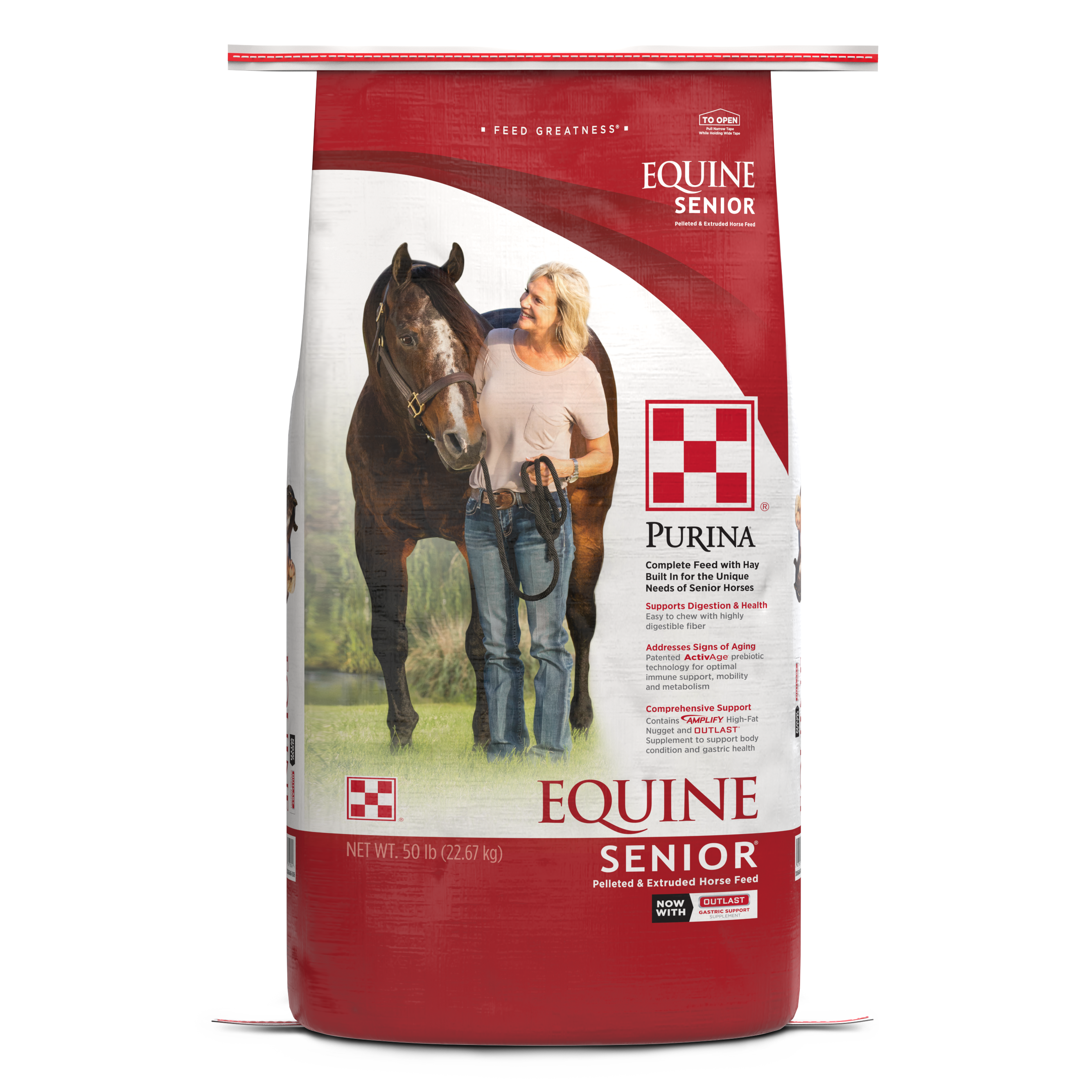 PURINA EQUINE SENIOR TEXTURED FEED - 50#