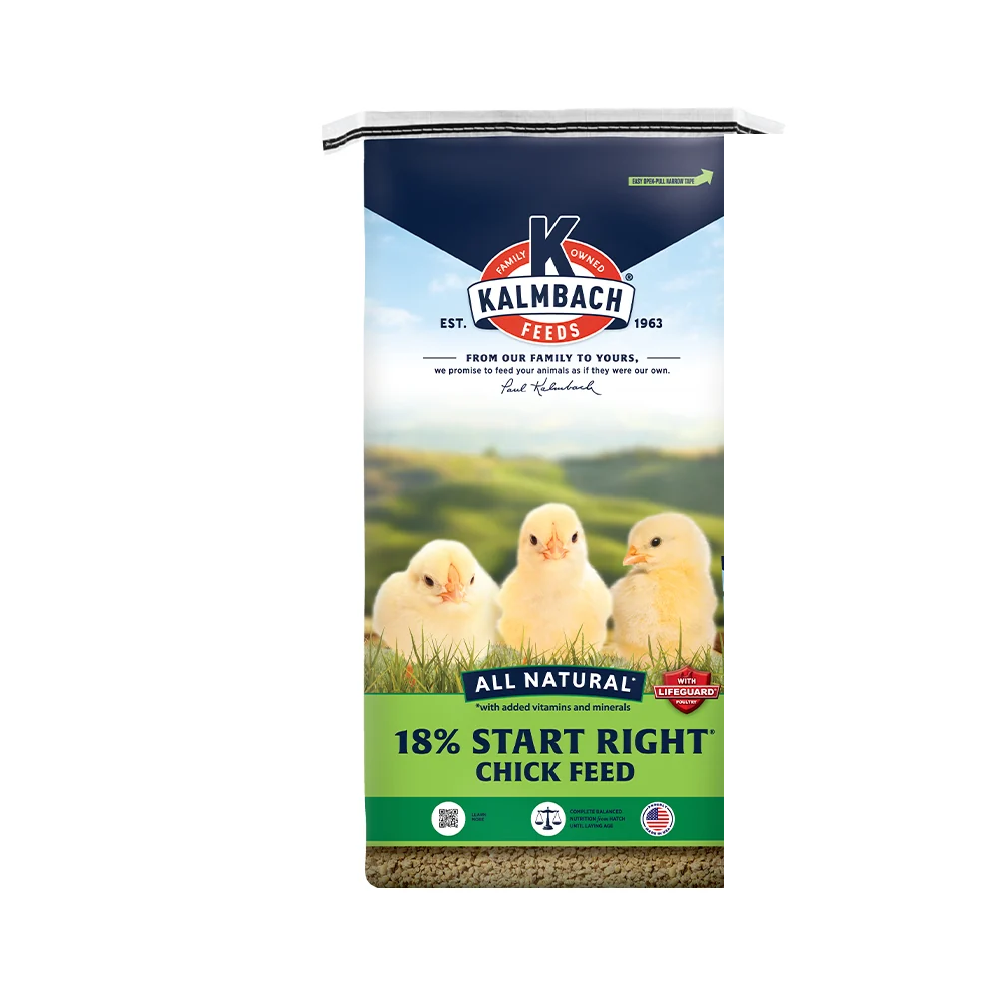 KALMBACH 18% START RIGHT CHICK FEED - 50#