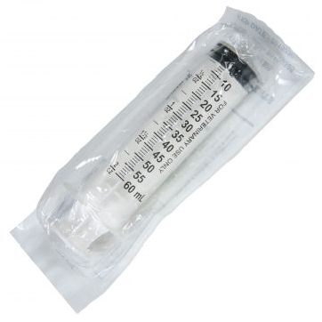 60CC LUER LOCK SYRINGE WITHOUT NEEDLE - 25 COUNT