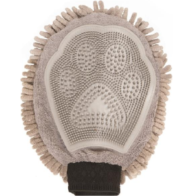 DIRTY DOG GROOMING MITT - GRAY