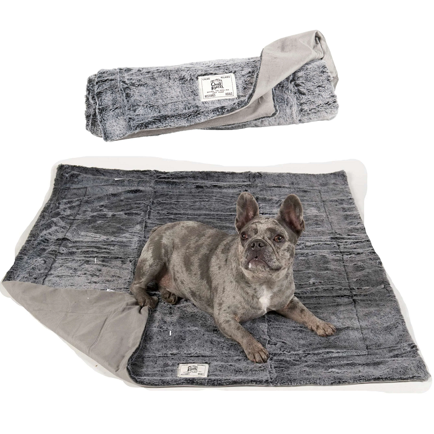 FIR GREY BLANKET PLUSH SML