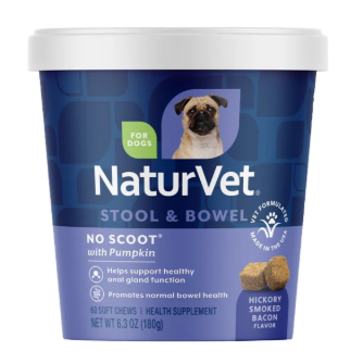 NATURVET NO SCOOT FOR DOGS 60CT