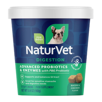 NATURVET ADVANCED PROBIOTICS & ENZYMES FOR DOGS 70CT