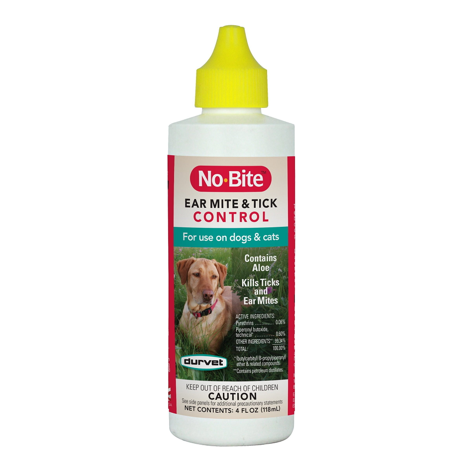 DURVET NO-BITE EAR MITE & TICK CONTROL 4OZ