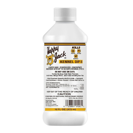 HAPPY JACK KENNEL DIP II 16OZ
