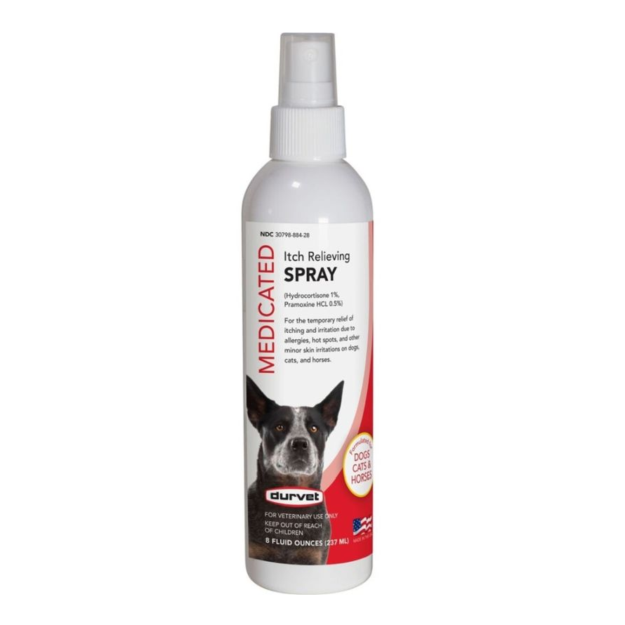 DURVET MEDICATED ITCH RELIEVING SPRAY 8OZ