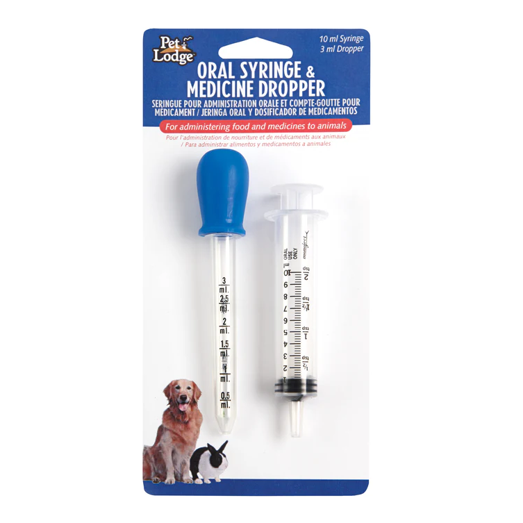 PET LODGE ORAL SYRINGE & MEDICINE DROPPER