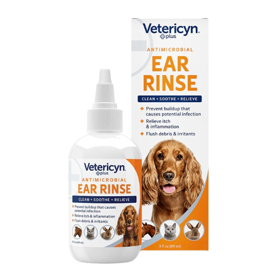 VETERICYN PLUS ANTIMICROBIAL ALL ANIMAL EAR RINSE 3OZ