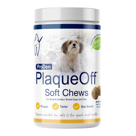 PLAQUEOFF SOFT CHEWS FOR SMALL & MEDIUM BREED DOGS 90CT