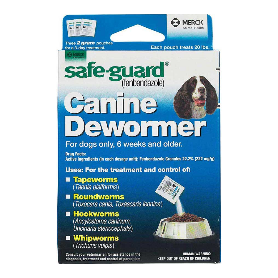 MERCK SAFE-GUARD 2G CANINE DEWORMER 3PK