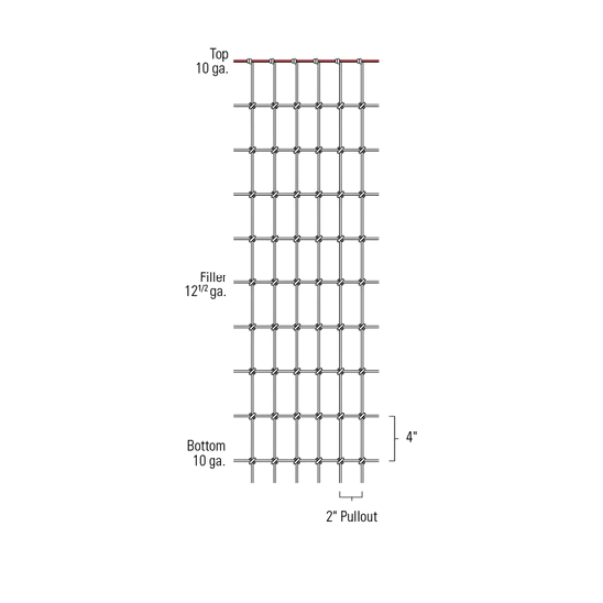 RED BRAND NO CLIMB 2\"X4\"X48\"X100\' WIRE